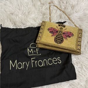Mary Francis beaded bee purse